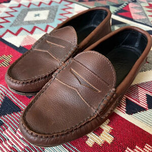 Quoddy Leather Chocolate Brown Penny Loafers Fisherman Style | Size 7.5